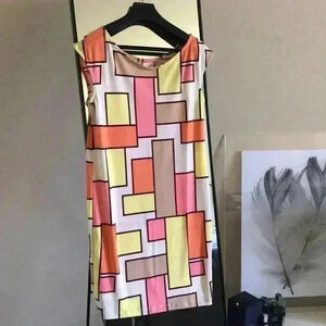 Tori Richard Retro Colorful Pencil Dress